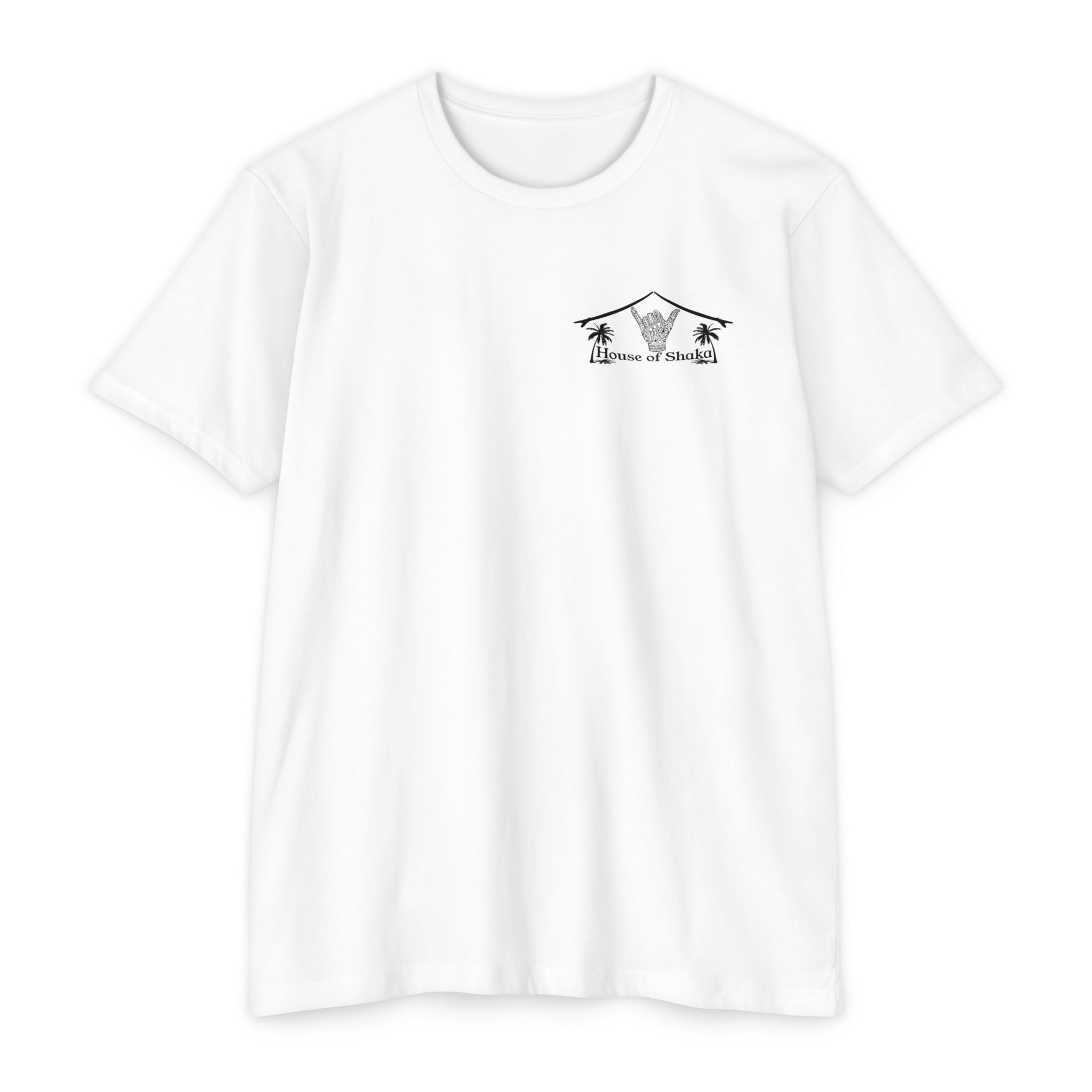 Genesis Surf T-Shirt — "God Drawing the Wave" Spiritual Surf Art