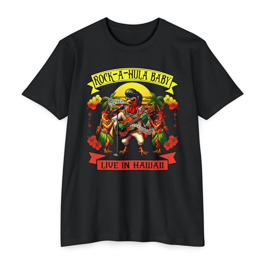 Hawaiian Rock-A-Hula Baby T-Shirt — 'Live in Hawaii' Retro Luau Tee