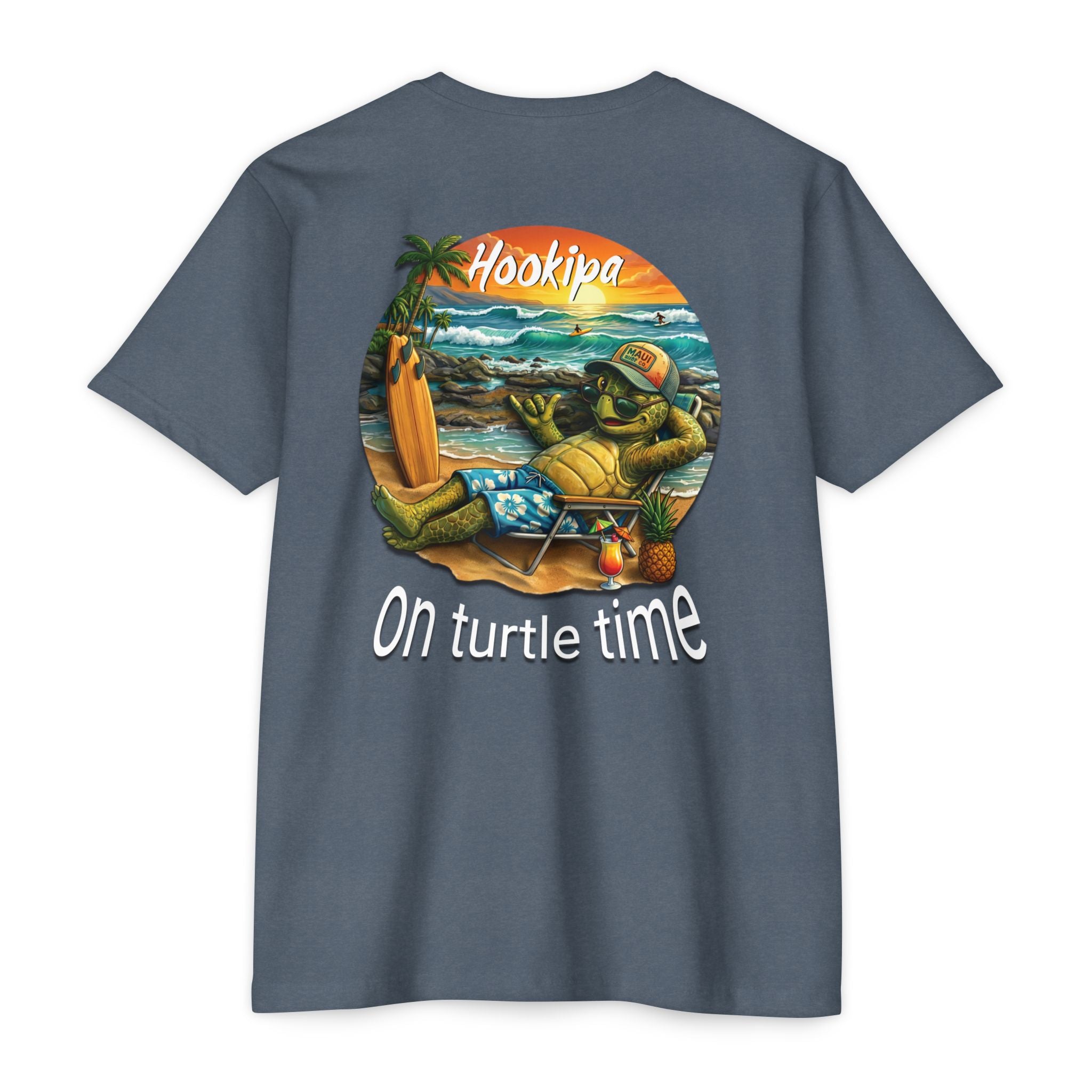 Hookipa 'On Turtle Time' Beach Turtle T-Shirt