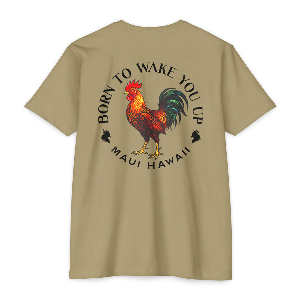 Rooster colorful 'Born to Wake You Up' T-Shirt — Maui Hawaii Graphic Tee