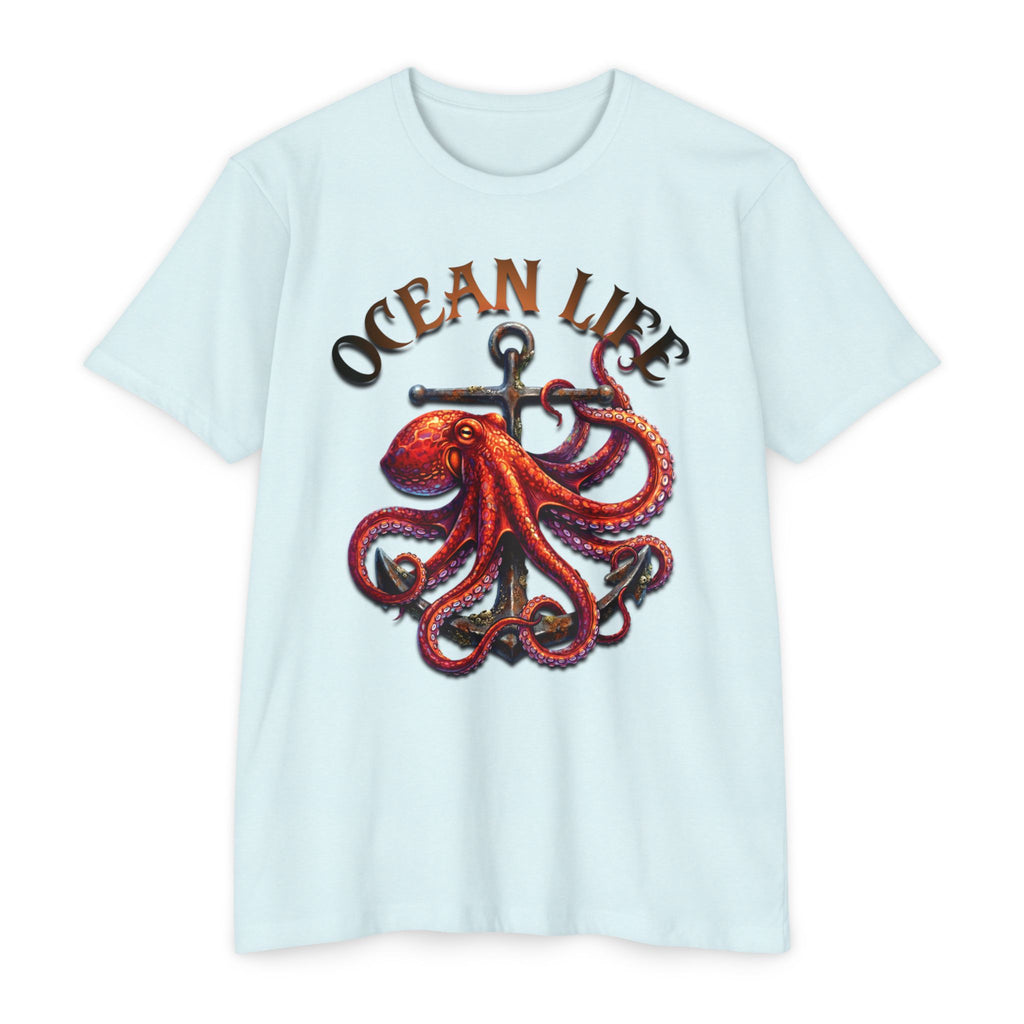 Ocean Life Octopus T-Shirt — Nautical Anchor Graphic Tee
