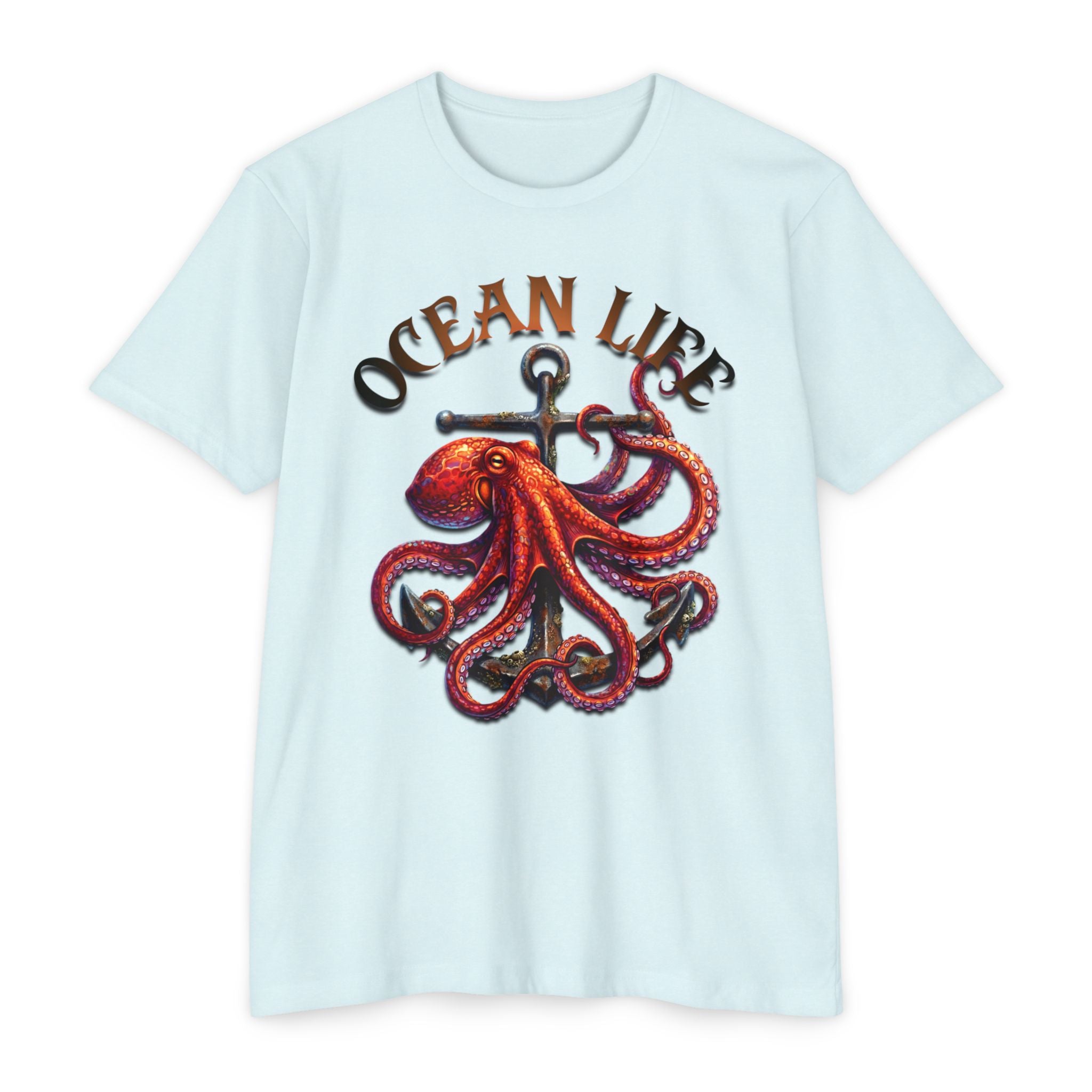 Ocean Life Octopus T-Shirt — Nautical Anchor Graphic Tee
