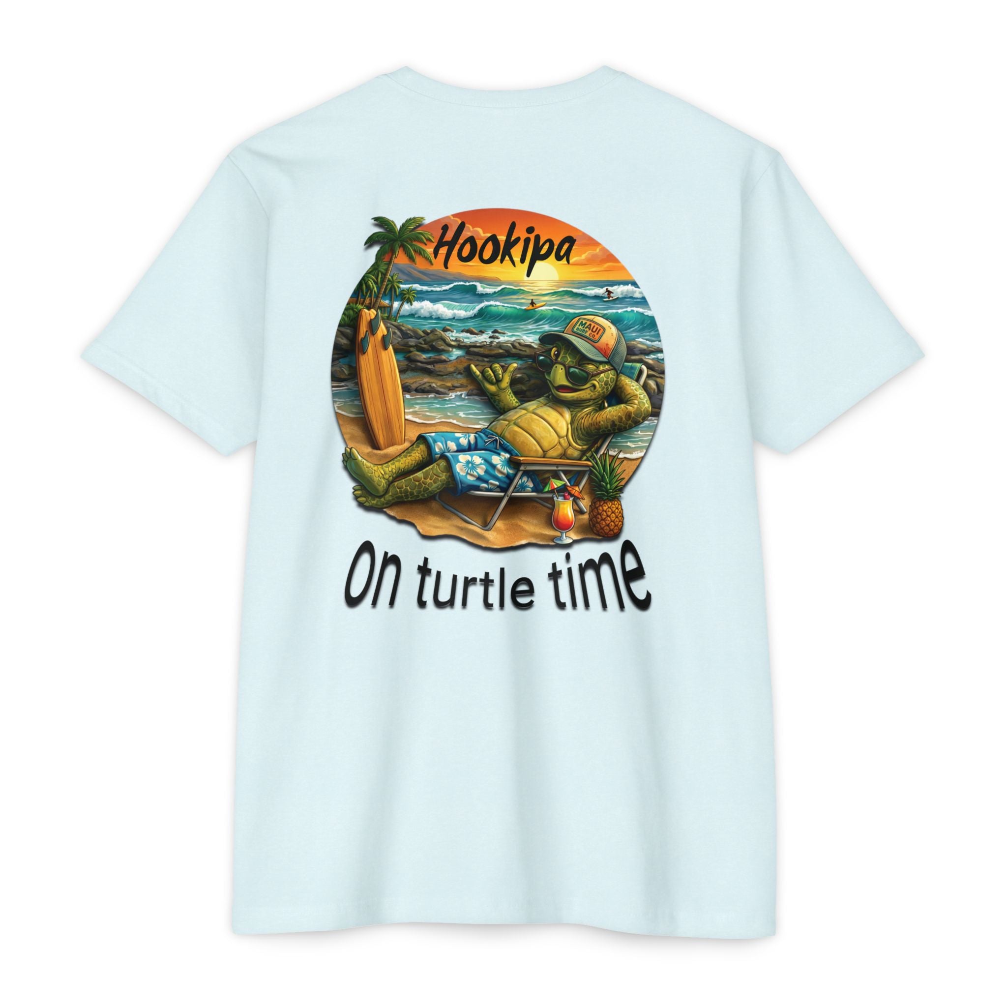 Hookipa 'On Turtle Time' Beach Turtle T-Shirt