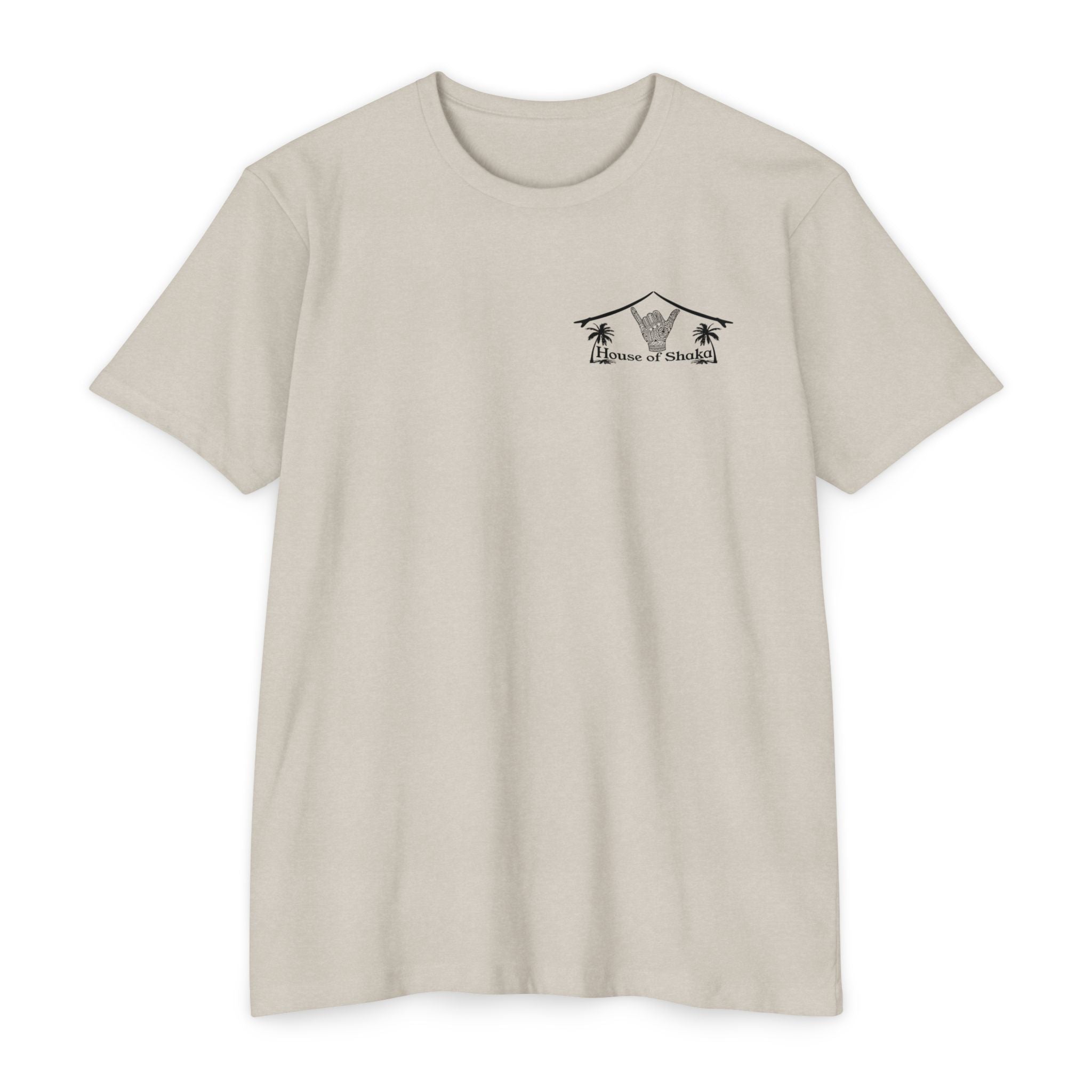 Genesis Surf T-Shirt — "God Drawing the Wave" Spiritual Surf Art
