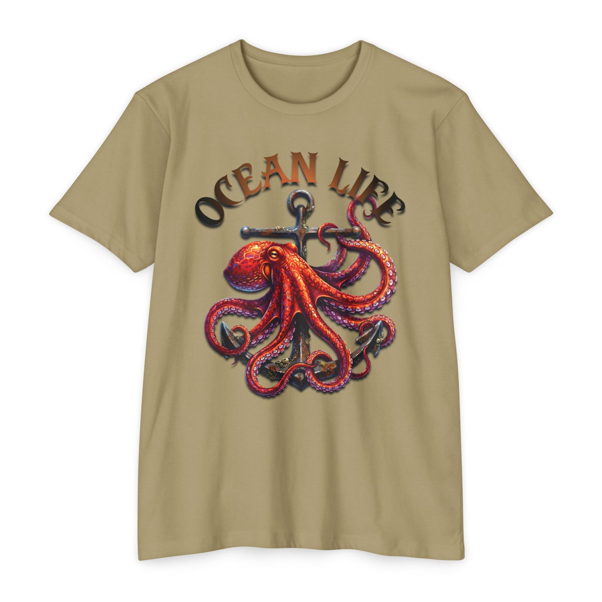Ocean Life Octopus T-Shirt — Nautical Anchor Graphic Tee